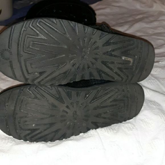 Sequin Ugg Over the‎ Knee Bailey Button Boots 6 - Picture 8 of 8